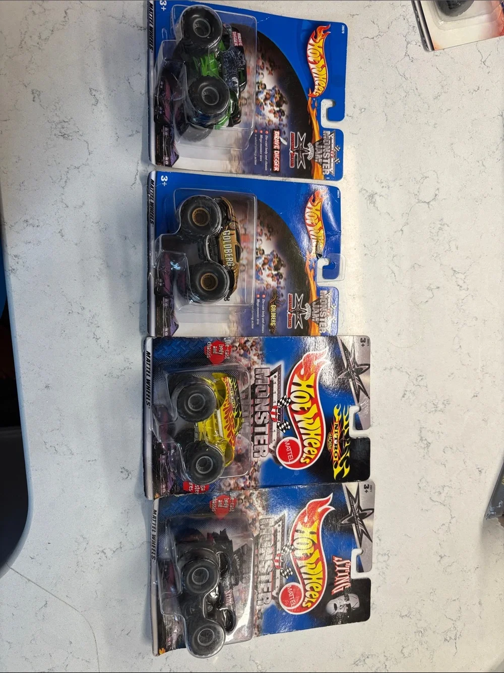 Hot Wheels Monster Truck Assortment - Green, Yellow, Black
